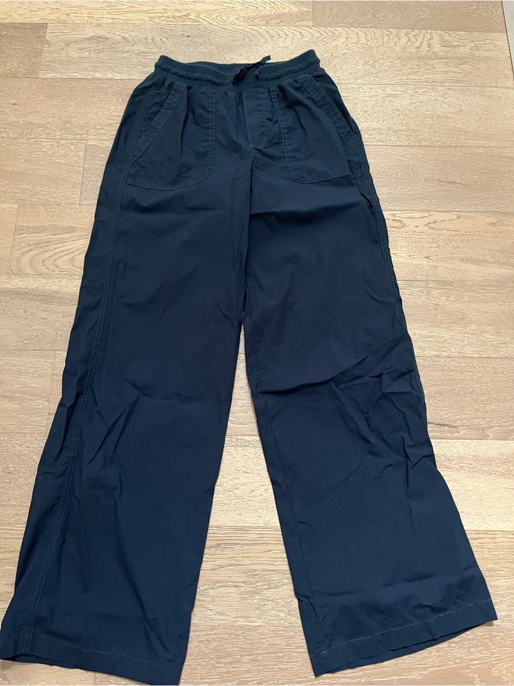 Pact Organic cotton Wide Leg Drawstring Pants - Navy